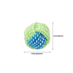 Çevre dostu küçük peluş köpek çiğnemek Bite oyuncak pamuk halat Bite dayanıklı römorkör halat günlük kullanım ve Molar diş temizleme için - Product Image 4