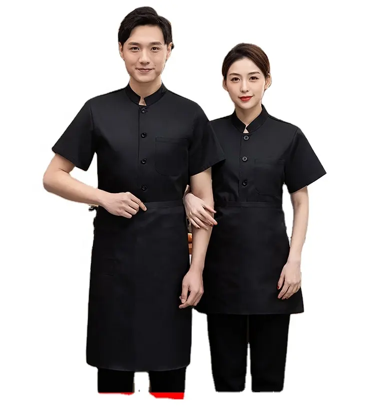 New Hotel work clothes Chef Jacket Summer Shirt Cook Costumes Restaurant Food Service Hotel Chef coat work clothes