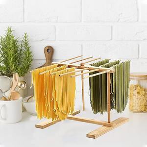   Égouttoir à nouilles en bois, support de rangement suspendu pour pâtes italiennes, pour un séchage pratique des nouilles - Product Image 3