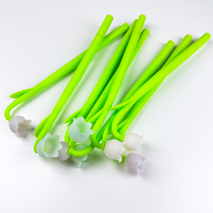 White Coral Bells Gel <strong>Pen</strong> Flower <strong>Shape</strong> 3d <strong>Pen</strong> Tulip Silicone <strong>Pen</strong> the Colors Changes When Have the Sunshine Convallaria Majalis - Product Image 1