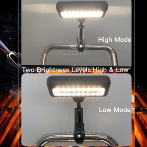 Lampe de <span class=keywords><strong>barbecue</strong></span> à 9 LED rechargeable par USB, conçue pour le <span class=keywords><strong>barbecue</strong></span> <span class=keywords><strong>Kamado</strong></span> Joe, orientable à 360° °   Support rotatif étanche pour lampe de <span class=keywords><strong>barbecue</strong></span>. - Product Image 4