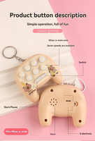 Porte-clés Jouet Anti-Stress Whack-a-Mole en Gros, Console de Jeu Portable, Jouet Créatif pour Enfants et Ornement de Sac