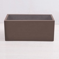 Grand pot à fleurs rectangulaire en ciment, design nordique, fait main, durable, léger, pour la plantation de légumes
