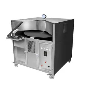 Horno Rotativo Automático para hornear árabe plano Pita Naan pan Tortilla Lavash Roti Chapati máquina para hacer a la venta