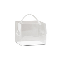 Boîte à gâteaux de 5 pouces Boîtes d'emballage de gâteau de pâtisserie cuites à la main transparentes de 4 pouces