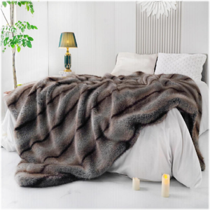 Sang Trọng Tuscany In Faux Lông Chăn Thoải Mái Và Ấm Áp Mùa Đông Giường Và Sofa Ném Mềm Lông Cừu Trang Trí Ném Chăn - Product Image 5