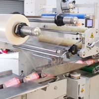 POF Film Bols Jetables Vaisselle Vaisselle Machine D'emballage Rétractable Automatique pour Emballage et Étiquetage de Cas de Papier Alimentaire