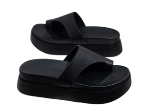 Chaussures pour femmes en cuir véritable, antidérapantes, style urbain tendance, dessus en cuir de vachette (4,5 cm), printemps-automne - Product Image 6