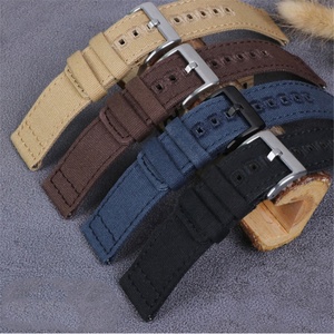 Correa de muñeca de lona de nailon de 18mm, 20mm y 22mm para Samsung Galaxy Watch 3 42/46mm Active <span class=keywords><strong>2</strong></span> <span class=keywords><strong>Huawei</strong></span> GT <span class=keywords><strong>2</strong></span>/2E Amazfit <span class=keywords><strong>GTS</strong></span> <span class=keywords><strong>2</strong></span> - Product Image 3
