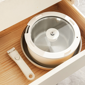Purecook, Color personalizado, antiadherente, 3 capas, 2mm, acero inoxidable saludable, mango desmontable extraíble, sartén y olla <span class=keywords><strong>de</strong></span> cocina, juego <span class=keywords><strong>de</strong></span> utensilios <span class=keywords><strong>de</strong></span> cocina - Product Image 5