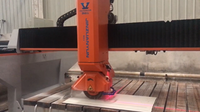 Cutter CNC 3 axes JZQ-400 pour pierre, granit et marbre, Scie à pont CNC pour découpe et profilage de dalles
