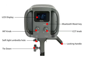 Lampe de rétroéclairage pour diffusion vidéo en direct <span class=keywords><strong>Artus</strong></span> 150c en couleur - Lumière douce et éclairage de mise au point pour la photographie et la vidéographie - Product Image 2