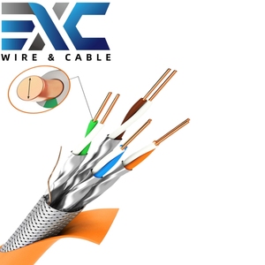 Exc Chất lượng cao oxy miễn phí đồng mạng cáp CAT7 Áo khoác <span class=keywords><strong>LSZH</strong></span> LAN Cáp <span class=keywords><strong>cat6A</strong></span> cat8 cặp <span class=keywords><strong>SFTP</strong></span> 1000ft Cáp - Product Image 2