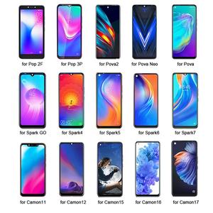 หน้าจอ LCD ทดแทนสำหรับ <span class=keywords><strong>Tecno</strong></span> <span class=keywords><strong>Spark</strong></span> 4 5 <span class=keywords><strong>Air</strong></span> <span class=keywords><strong>6</strong></span> Go 7 8 8C 9 10 Pro Kf6j Kc2 Ke5 Kd6 Kd7 Kc8 Pova หน้าจอโทรศัพท์มือถือของแท้ - Product Image 1