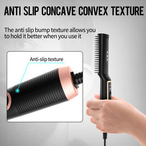 Plancha de Pelo Eléctrica para Hombre con Pantalla LED, Placas de Titanio/PTC, Logotipo Personalizable, Calentamiento Rápido, para Hogar y Hotel - Product Image 5