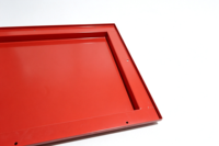 Série de chariots d'atelier et armoires à outils MaoRong OBM en fer rouge, étanches, avec revêtement magnétique en poudre, pour rangement portable sur bureau