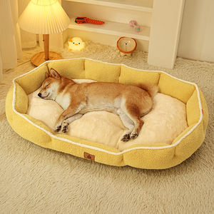 Cama para perros grande ecológica de felpa personalizada de alta calidad, camas para mascotas - Product Image 1