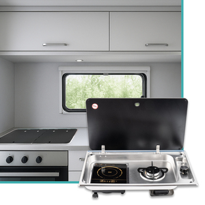 Bếp <span class=keywords><strong>gas</strong></span> và bếp từ âm tủ bằng thép không gỉ 304 JDA Wholesale dành cho xe cắm trại, nhà di động, xe caravan, thuyền - Product Image 5