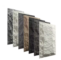 Long temps nouvelle arrivée pilier panneau colonne décorative artificielle 3D PU faux PU panneaux muraux en pierre de roche