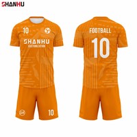 Maillot de football personnalisé à séchage rapide, respirant, impression par sublimation, polyester, vente en gros, maillot de foot personnalisable pour équipe