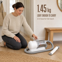 Stepless Suction Control Pet Grooming Vacuum 300W 10Kpa Strong Suction 72dB Quiet Dog & Cat Clipper Charge 2.5L Dust Cup