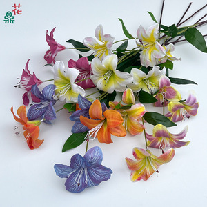 Flores de Lirio Artificiales de Seda, Resistentes al Agua, Decoración de Bodas, Estilo Moderno, Arreglo Floral para Escenarios - Product Image 2