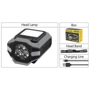 Heinast T306スーパーブライトLEDヘッドランプ3 + COBテレスコピックズームライトUSB充電式IP65防水調節可能ビーム屋外用 - Product Image 5