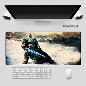 Thời Trang WOW Gamer XL XXL Máy Tính Chơi Game Pad Chuột Bền Cho Csgo Muismat PC 900x400mm