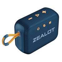 Haut-parleur de douche portable ZEALOT S75 15W 16W avec subwoofer, son Hifi de qualité supérieure pour l'extérieur, double appairage sans fil, vente en gros