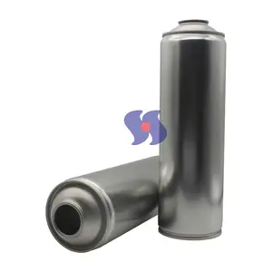 Sıcak satış 65mm CMYK baskı 158mm sprey oksijen doldurulabilir tıraş köpüğü Aerosol benzin bidonu boş aerosol kap