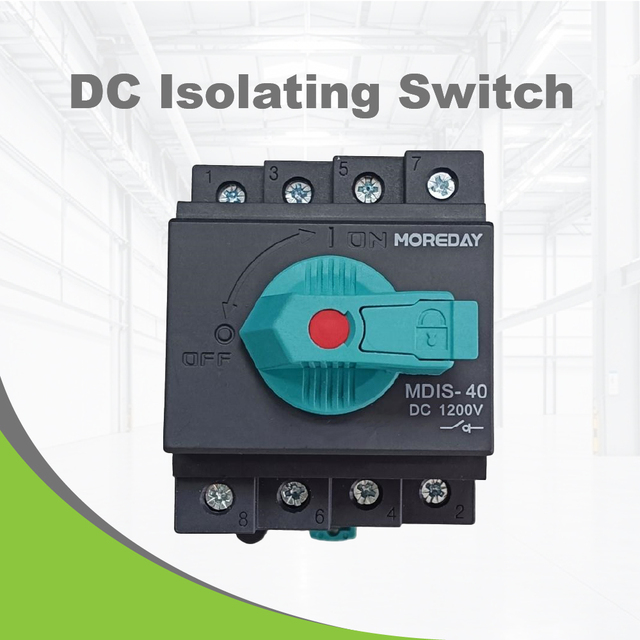 32A 1000V DC 4-Pole Photovoltaic Isolator Switch for Hybrid Inverter MPPT Controller and Solar Battery Systems