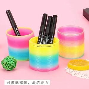 Vente en gros d'usine Jouets à ressort magique doux pour enfants Cadeau Jouet éducatif précoce Ressort magique en gros Jouet magique Slinkying pour enfants - Product Image 5