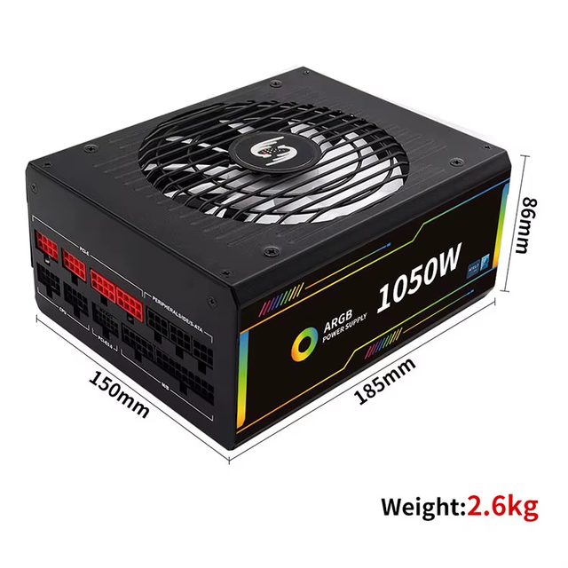 High Quality 1050W ATX 3.0 Pcie 5.0 Pc Power Supplies Gaming Computer Switch Power Supply