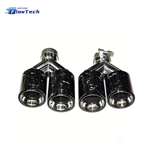 ปลายท่อไอเสียคาร์บอนไฟเบอร์ทนความร้อน พร้อมโครงสร้างคาร์บอนฟอร์จ สำหรับอัพเกรดประสิทธิภาพท่อไอเสียรถยนต์ทั่วไป - Product Image 1