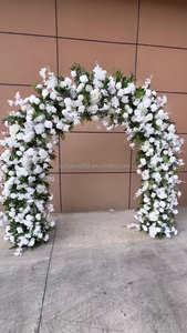 Arco de Boda de 2.4x2.4m con Rosas Artificiales, Gran <span class=keywords><strong>Fondo</strong></span> Floral para Ceremonias, Decoración de <span class=keywords><strong>Fondo</strong></span> para Fotos - Product Image 5