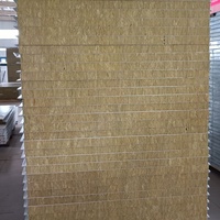 Panneau sandwich en acier galvanisé de 50 mm d'épaisseur avec âme en laine de roche de 1200 mm de long pour une installation facile dans les ateliers, les hôtels, les hôpitaux