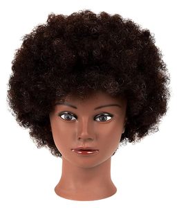 Tête de mannequin pour cheveux africains, idéale pour salon de beauté, présentation de perruques, pratique du tressage, formation en <span class=keywords><strong>coiffure</strong></span> et conception de coiffures - Product Image 2