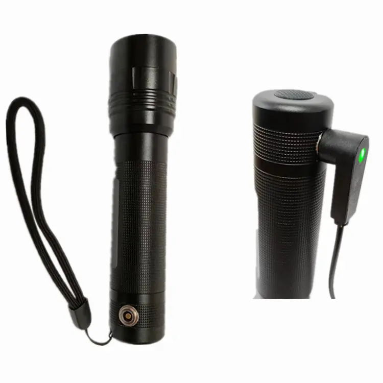 Rechargeable Focusing Zoomable Aluminium High Impact 350 Lumen Torch Light USB Charging Port Momentary Mode Patrolling Guard