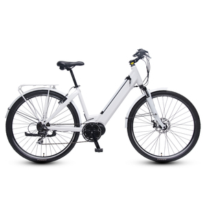 TXED Fashion <span class=keywords><strong>28</strong></span> sospensioni Ebike White City Bike per adulti 36V 250W elettrico City Bike 7 Speed penduter biciclette elettriche da città - Product Image 1