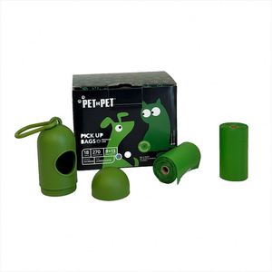 OEM Pet Waste <b>Bag</b> by Rolls Disposal Leak Proof <b>Compost</b> Dog Poop <b>Bags</b> With Dispenser for Dogs Biodegradable Wholesale - Product Image 1