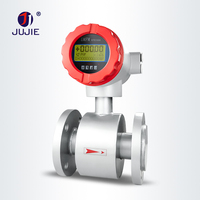 Meteran aliran elektromagnetik air dimasukkan Flange Split Liquid Flow Meter Elektromagnetischer Meter