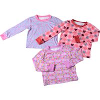 Vente en gros Ensemble pyjama Saint Valentin Sublimation Baiser Famille Maman et Moi Ensemble pour enfants Bébé Vêtements Ensembles