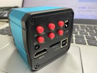 Microscopio Industrial USB Future Optics de 14MP y 1080P con Lente de Relé, Sensor CMOS, Tarjeta SD, Montura C, Tubo Ocular para Inspección de PCB
