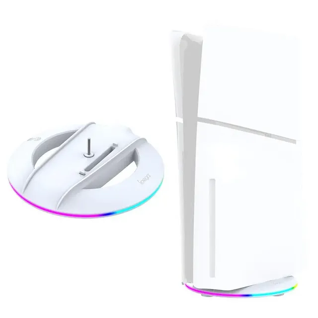 New slim console Vertical Stand For playstation 5 Slim Optical Drive/digital Version Base Stand With Atmosphere RGB Light