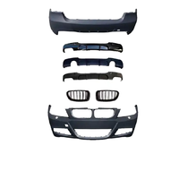 Ensemble de pare-chocs E90 MT pour BMW Série 3 E90 325i 350i – Pièces automobiles de mise à niveau M T : Pare-chocs avant et arrière, calandre, diffuseur, jupes latérales