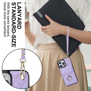 Poignet Longe Fil À Coudre Portefeuille Anneau Titulaire TPU PU Cuir Couverture de Téléphone Cas Pour <span class=keywords><strong>Iphone</strong></span> 7 8 X Xr Xs 11 12 13 14 15 16 Pro Max - Product Image 4