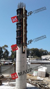 Coffrage rond en plastique ABS réutilisable MAUP pour la construction en béton - Product Image 3