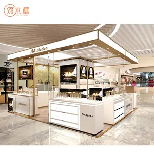 China Supplier Wholesale Perfume Bar Kiosk Elegant Style Hot Sale Cosmetic Shelf Display
