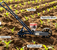 Semoir manuel à 3 rangs pour légumes, planteur de précision pour ferme et jardin