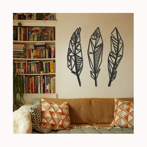 Décoration murale artistique moderne personnalisée en métal noir découpée au laser pour la maison - Product Image 4